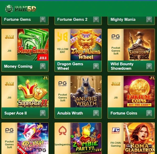 Pak5D-Newly-introduced-Games