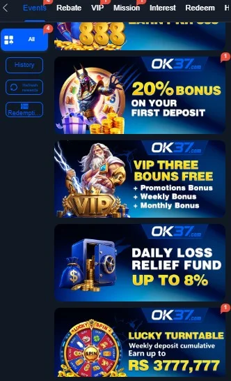 OK37 Game Rewards and Bonuses