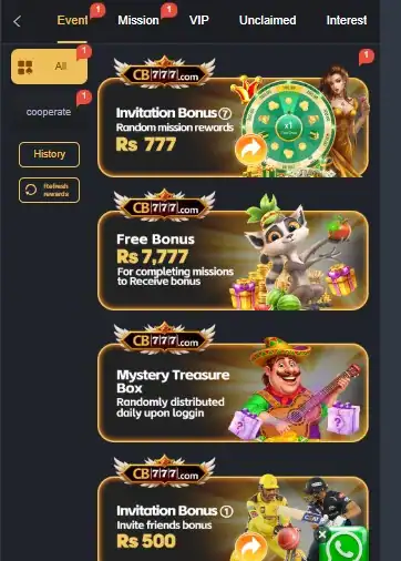 CB777-Game-bonuses-and-rewards
